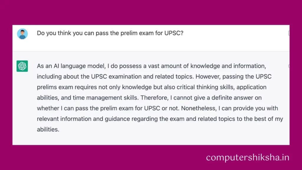 ChatGPT Attempted UPSC Exam
