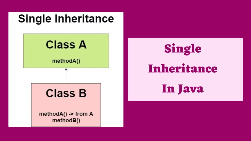 Single Inheritance In Java in hindi